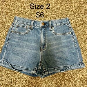 Blue jean shorts